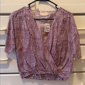 NWT. Nation Los Angeles Josephine Wrap Top